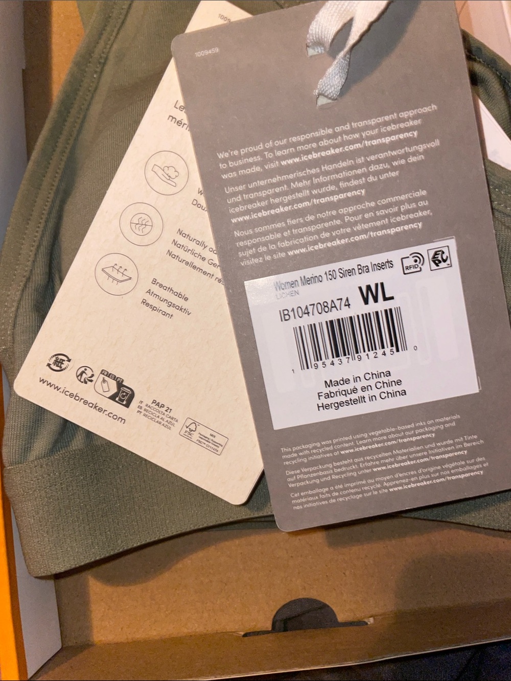 Women's Merino 150 Siren Bra by icebreaker - Picture 8 of 10